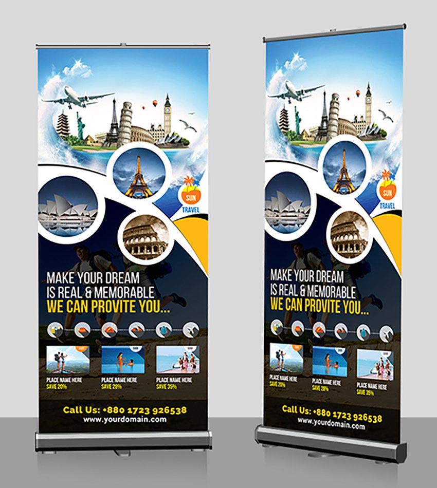 10 Creative Roll Up Banner Designs (Templates To Download Now) Intended For Pop Up Banner Design Template