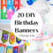 10 DIY Birthday Banner Ideas With FREE Printable Templates Throughout Diy Birthday Banner Template