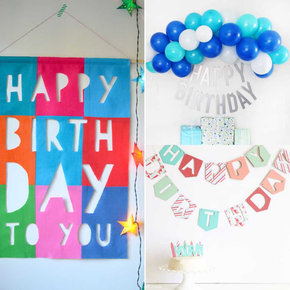 10 DIY Birthday Banner Ideas With FREE Printable Templates Throughout Diy Party Banner Template