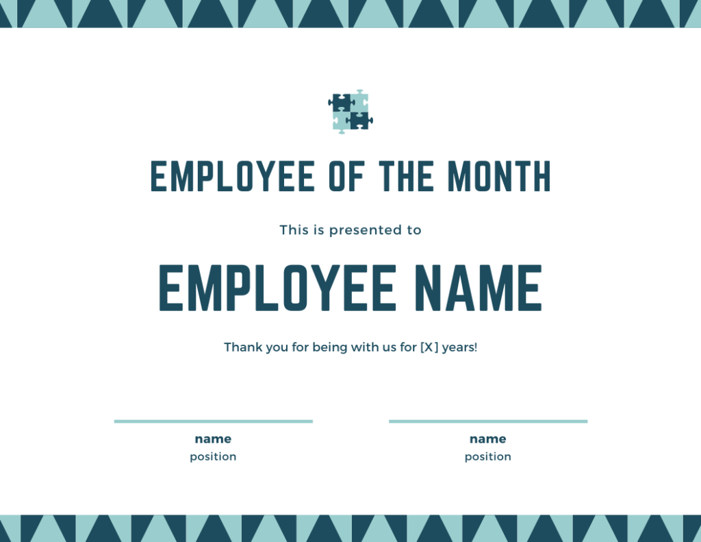 10 Employee Of The Month Templates Your Employees Will Love Pertaining To Employee Of The Month Certificate Template With Picture