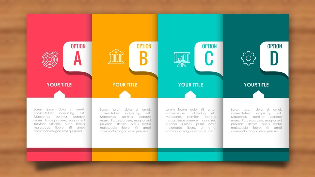 10 Fold Brochure Design In PowerPoint In 4 Panel Brochure Template