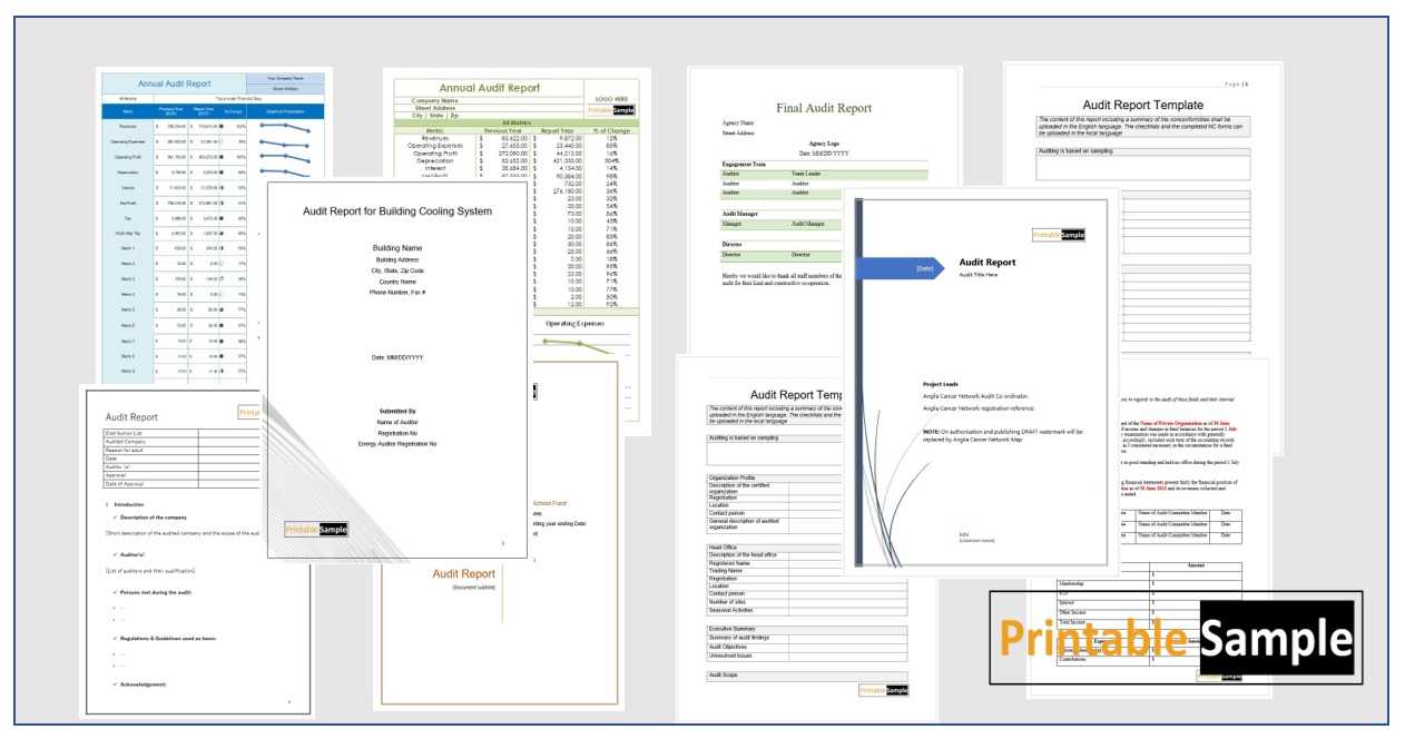 10 Free Annual Audit Report Templates - Printable Samples Pertaining To Template For Audit Report