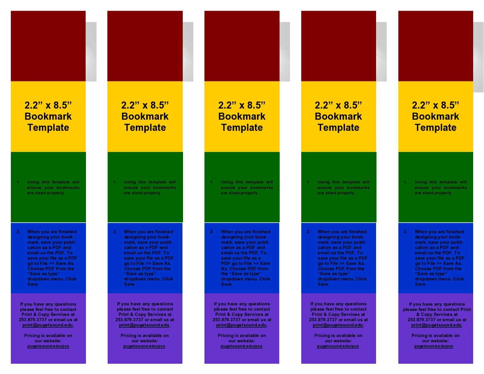 10 Free Bookmark Templates (Word, PDF) - TemplateArchive