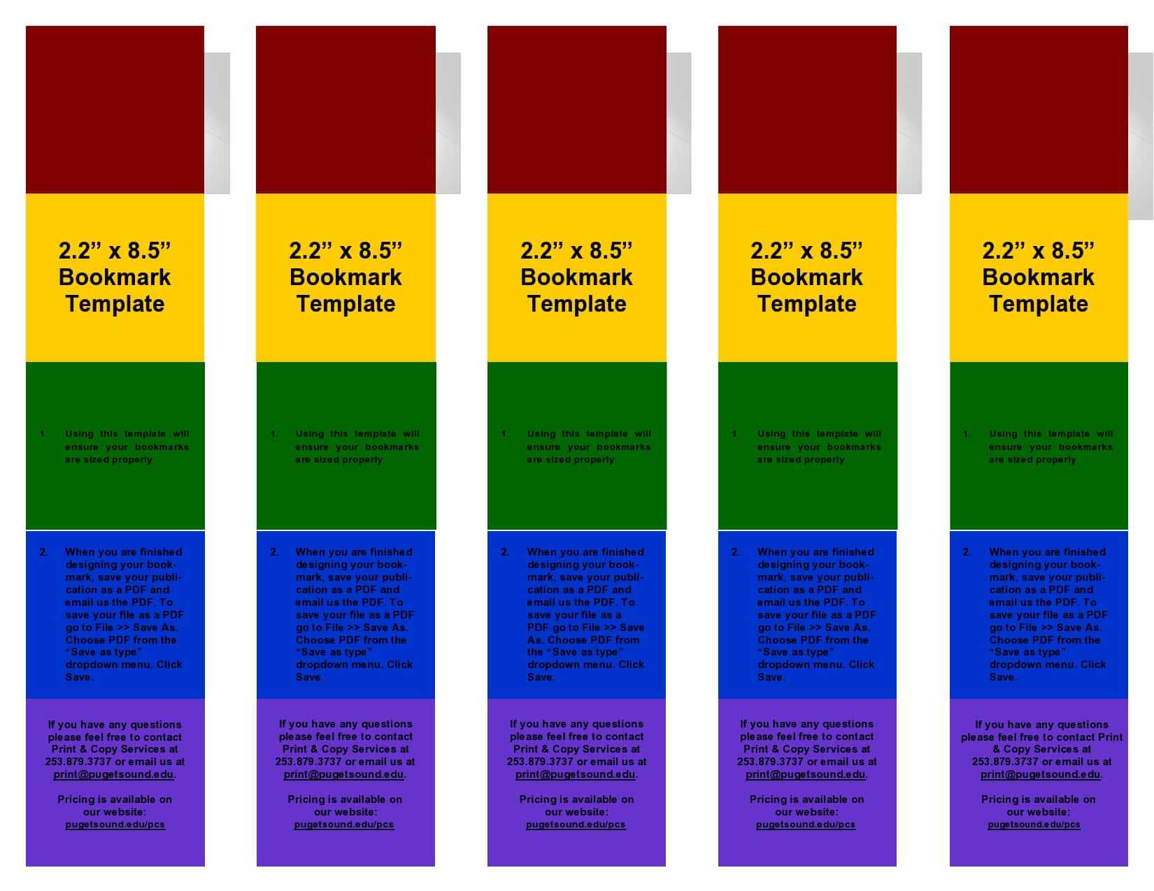 10 Free Bookmark Templates (Word, PDF) - TemplateArchive