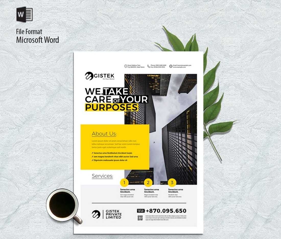 10+ Free Brochure Templates For Word (Tri Fold, Half Fold & More  With Microsoft Word Brochure Template Free