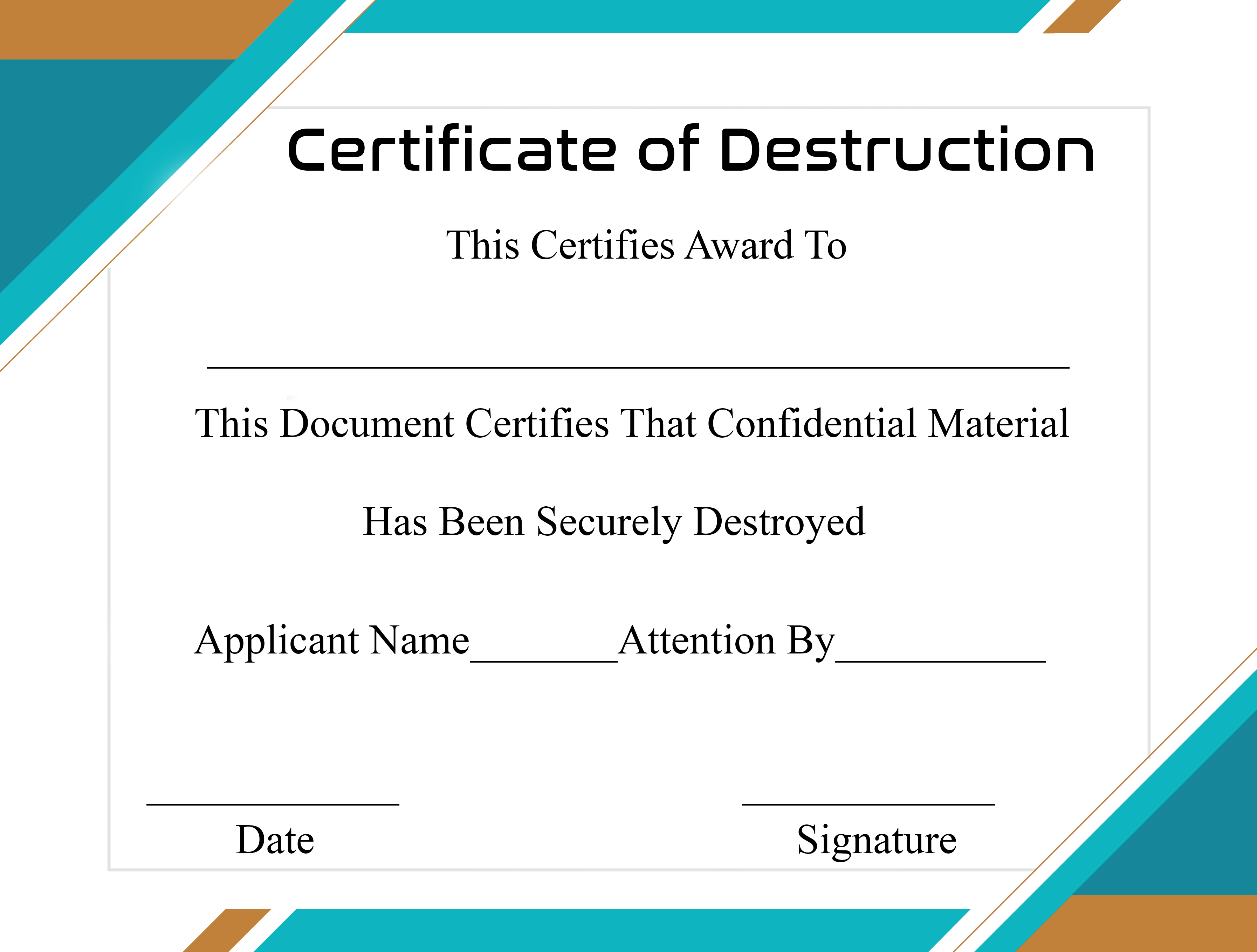 ?10+ Free Certificate of Destruction Sample Templates? Throughout Free Certificate Of Destruction Template ?10+ Free Certificate of Destruction Sample Templates? Throughout Free Certificate Of Destruction Template