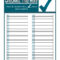 10 Free Checklist Templates (Word, Excel) – PrintableTemplates In Blank Checklist Template Word