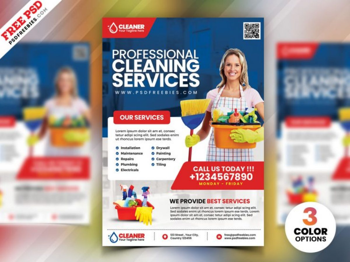 10+ Free Cleaning Services Flyer Templates Download - Graphic Cloud Inside Commercial Cleaning Brochure Templates