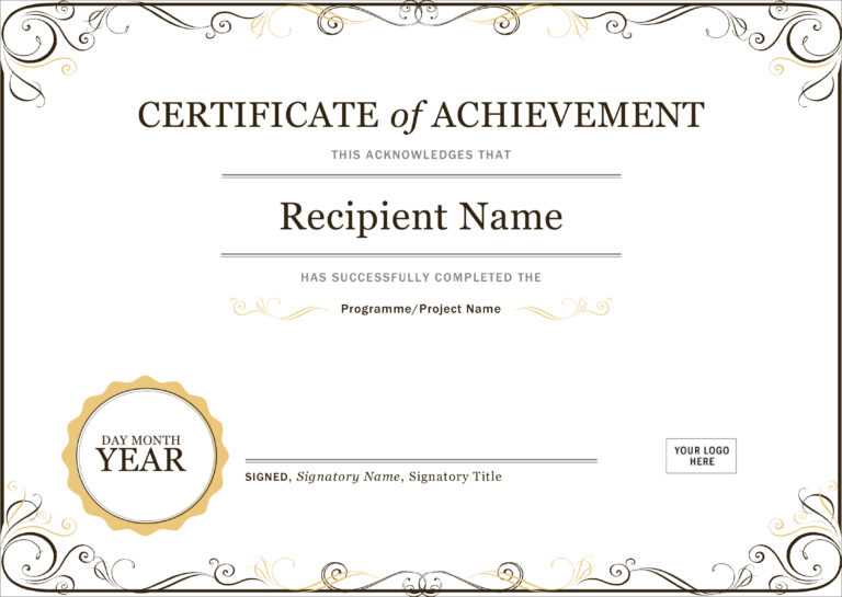 Image 1 for Free Certificate Templates For Word 2007