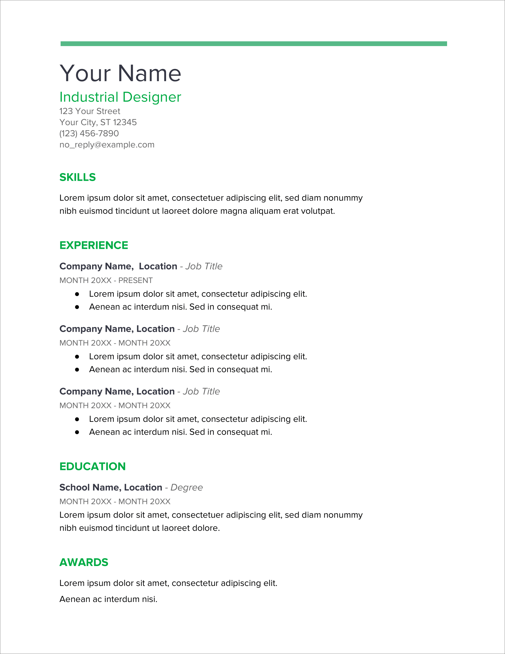 10+ Free CV Templates for the UK to Download (Word, PDF) For Free Blank Cv Template Download