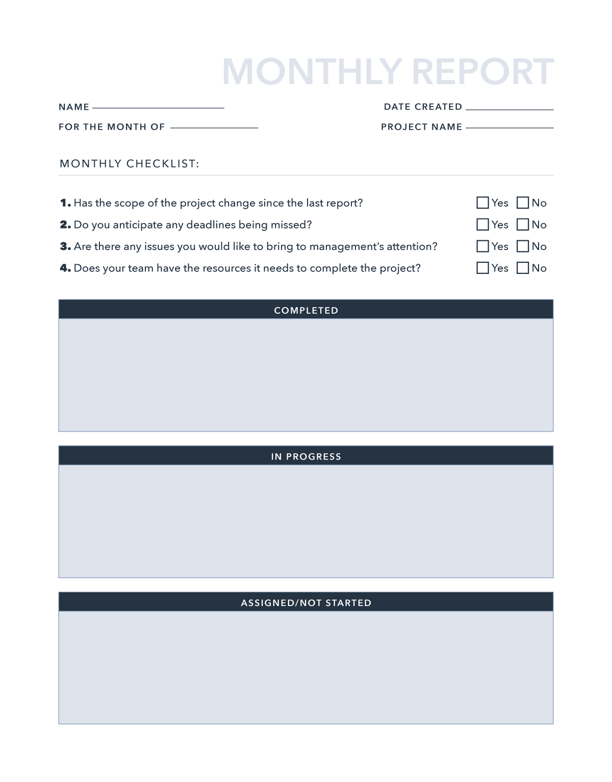 10 Free Dashboards & Reports Templates & Examples  HubSpot Within How To Write A Monthly Report Template