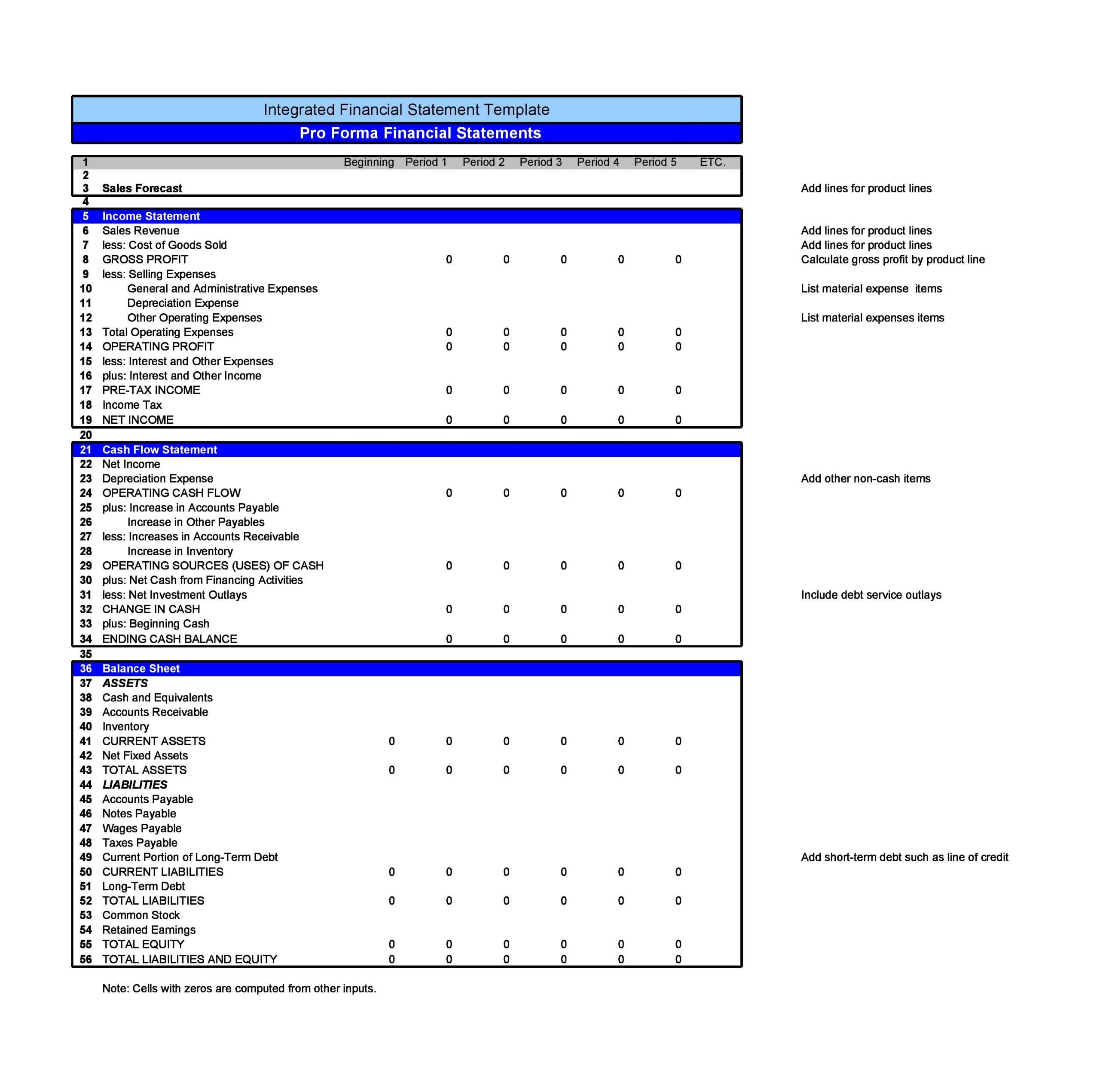 10 Free Financial Statement Templates (Excel) - TemplateArchive With Financial Reporting Templates In Excel