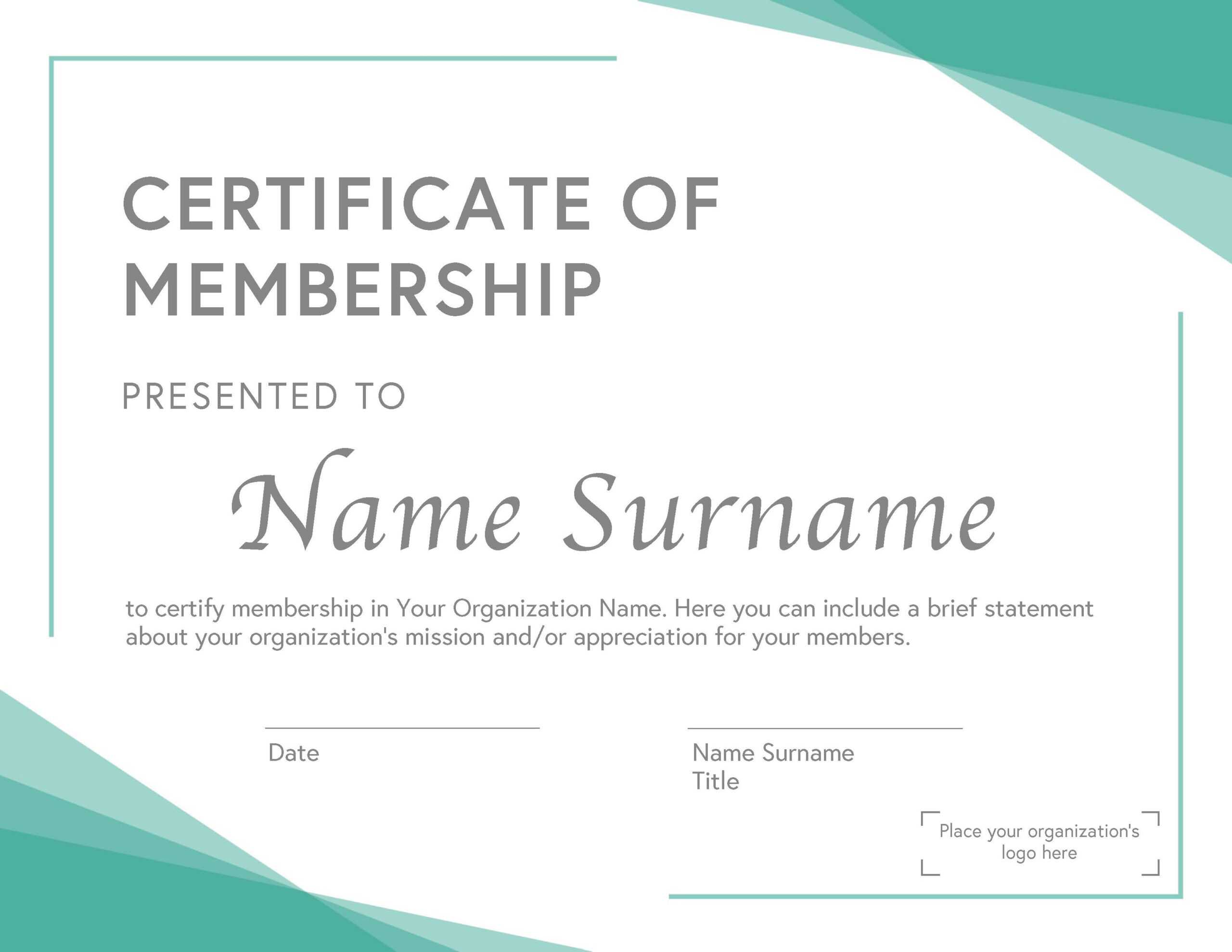 10 Free Membership Certificate Templates For Any Occasion For Llc Membership Certificate Template Word