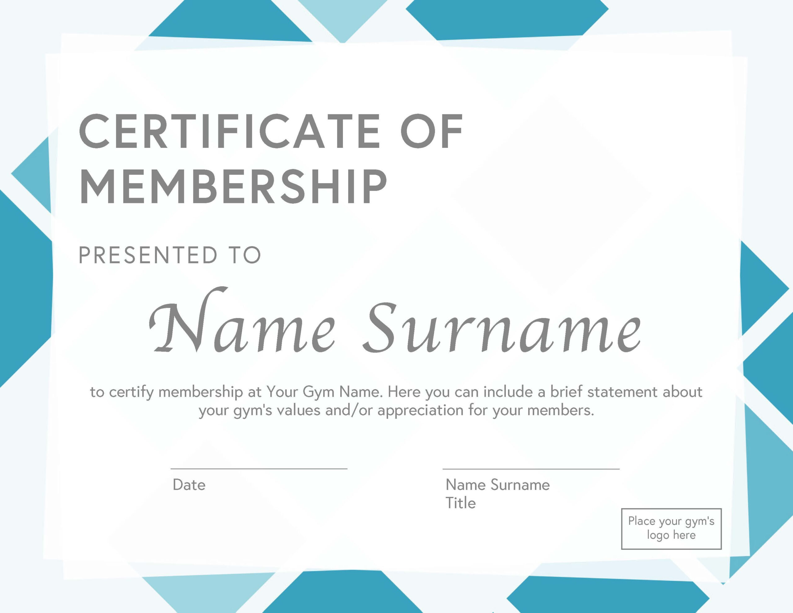 10 Free Membership Certificate Templates For Any Occasion For Running Certificates Templates Free