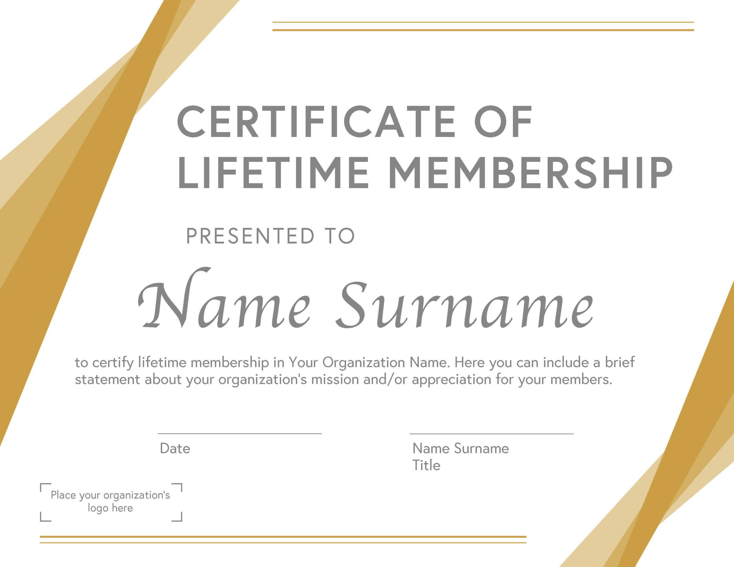 10 Free Membership Certificate Templates for Any Occasion In New Member Certificate Template