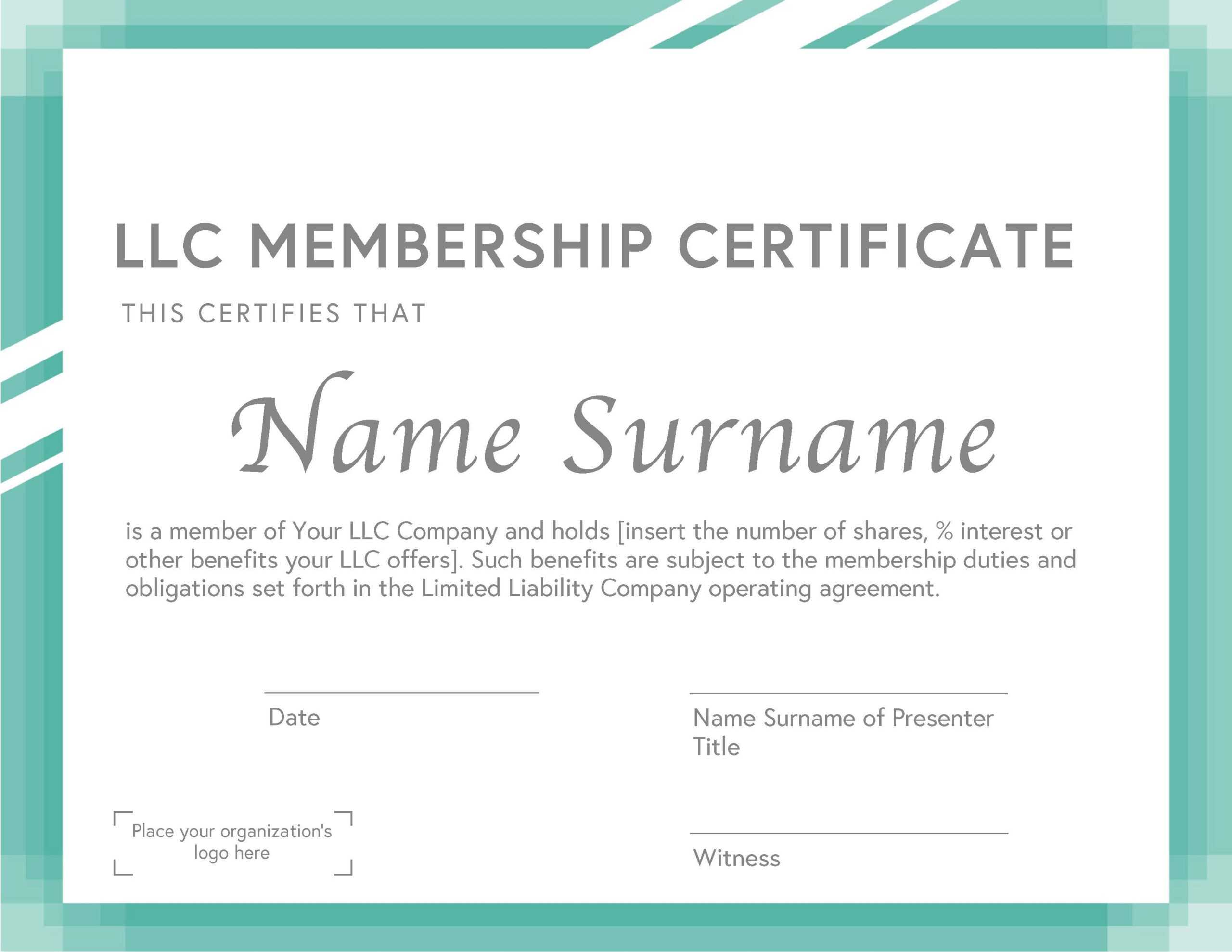 10 Free Membership Certificate Templates For Any Occasion Intended For New Member Certificate Template