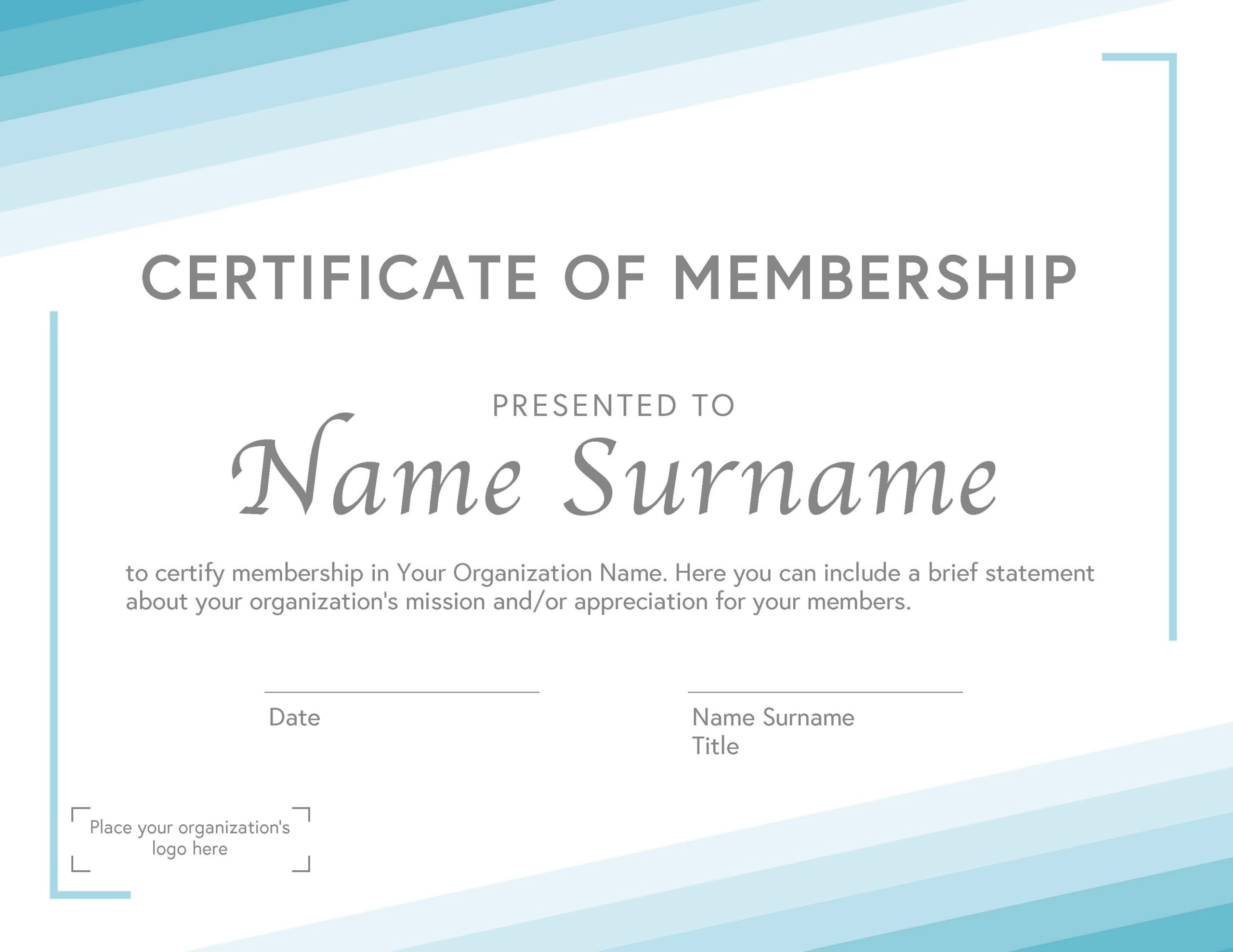 10 Free Membership Certificate Templates For Any Occasion With Regard To Llc Membership Certificate Template Word