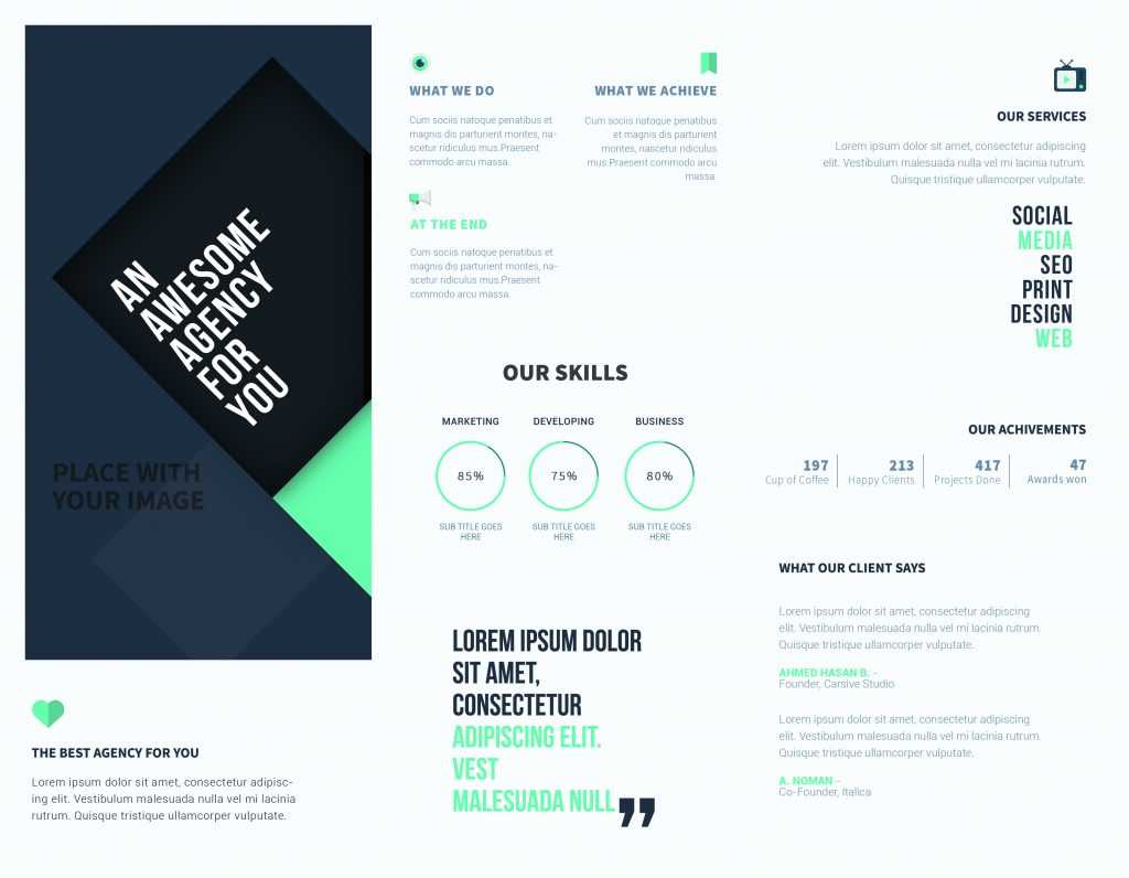 10 Free Online Brochure Templates to Create Your Own Brochure  Throughout Online Free Brochure Design Templates
