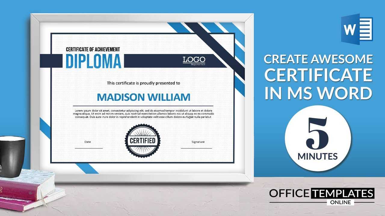 10+ Free Printable Certificate Templates For MS Word In Microsoft Office Certificate Templates Free