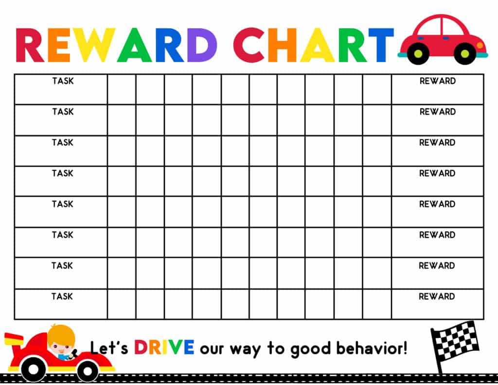 10 Free Reward Chart For Kids Printables – Freebie Finding Mom Pertaining To Blank Reward Chart Template