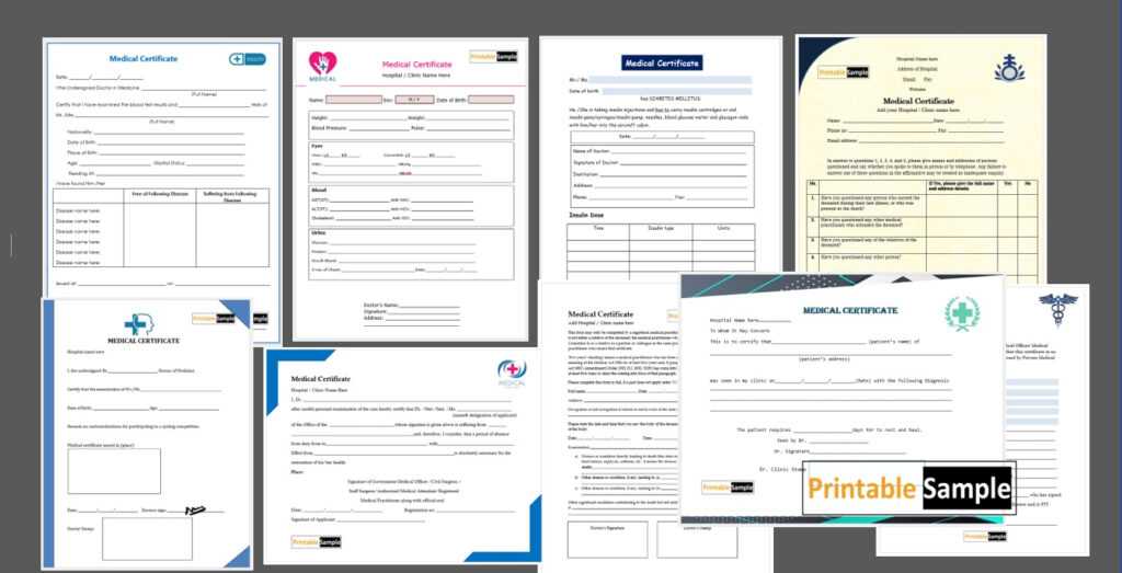 10 Free Sample Medical Certificate Templates – Printable Samples ...