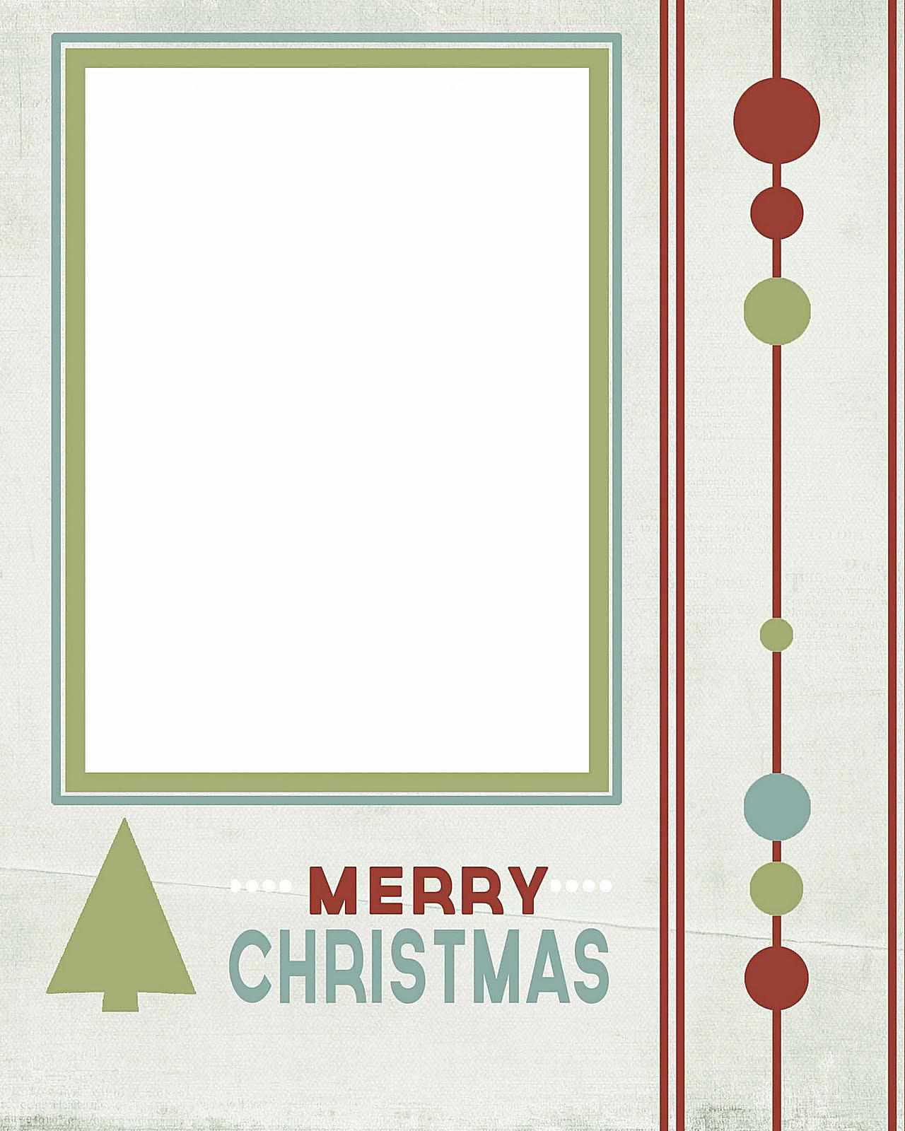 10 Free Templates For Christmas Photo Cards With Blank Christmas Card Templates Free