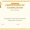 10 Great Certificate Of Completion Templates (10% FREE) Pertaining To Certification Of Completion Template