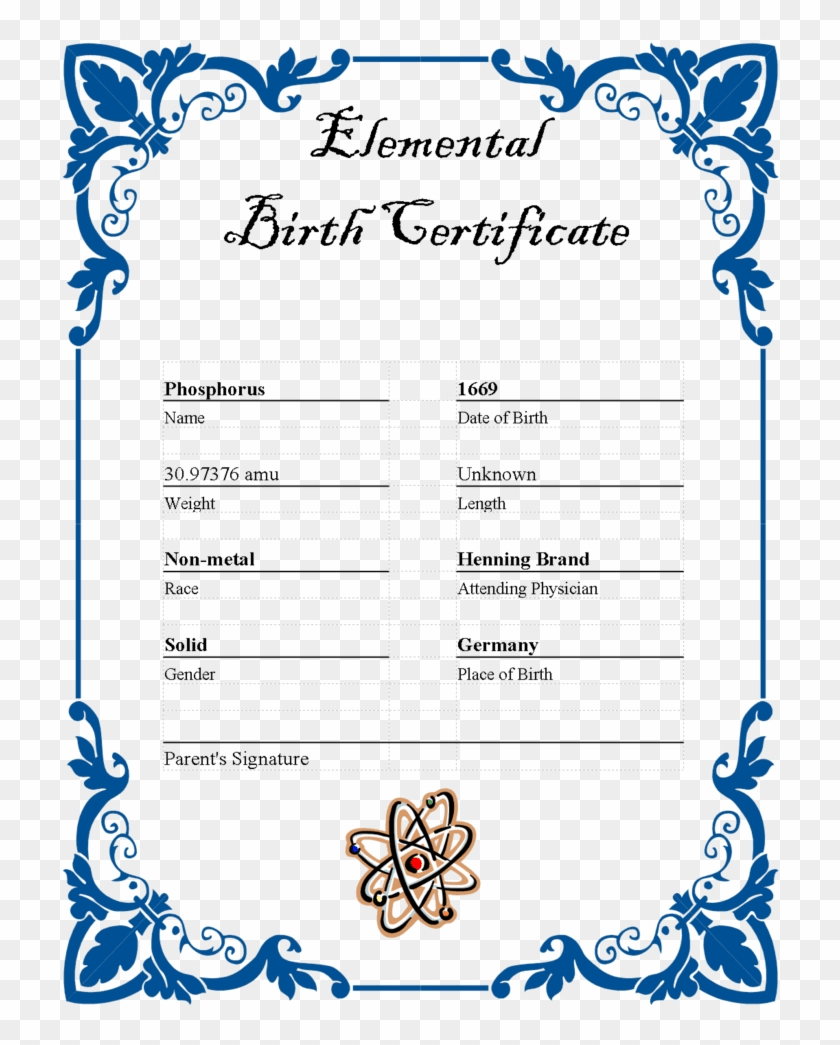 10 Images Of Ar Element Birth Certificate Template - Border Design  With Birth Certificate Templates For Word