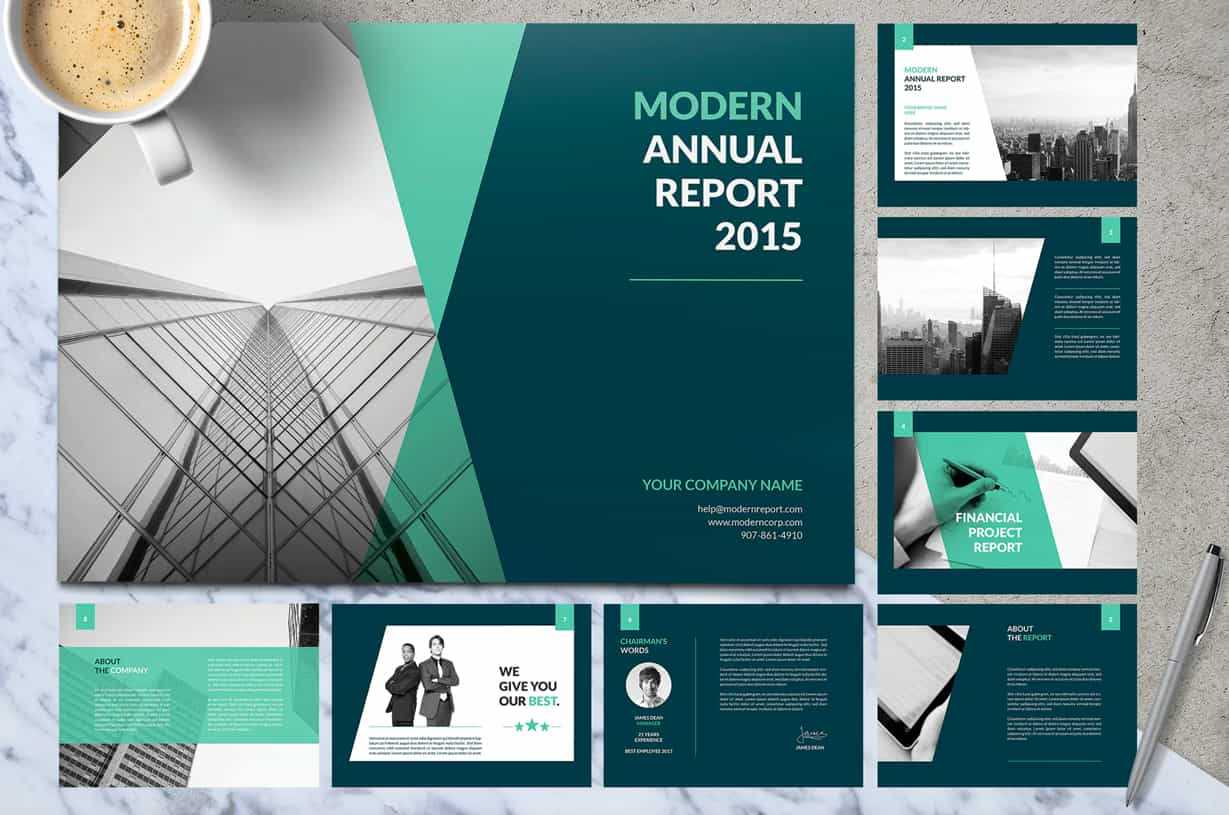 10 Modern Annual Report Design Templates [Free and Paid]  Redokun