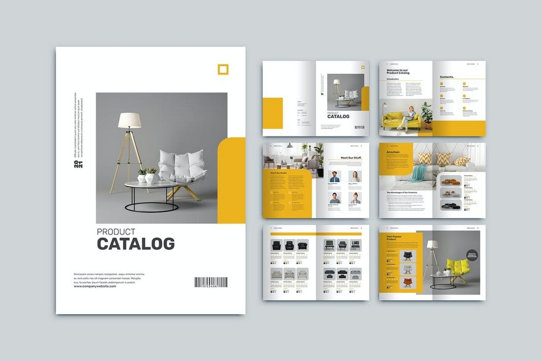 10+ Modern Corporate Brochure Templates 10  Design Shack With Regard To Product Brochure Template Free