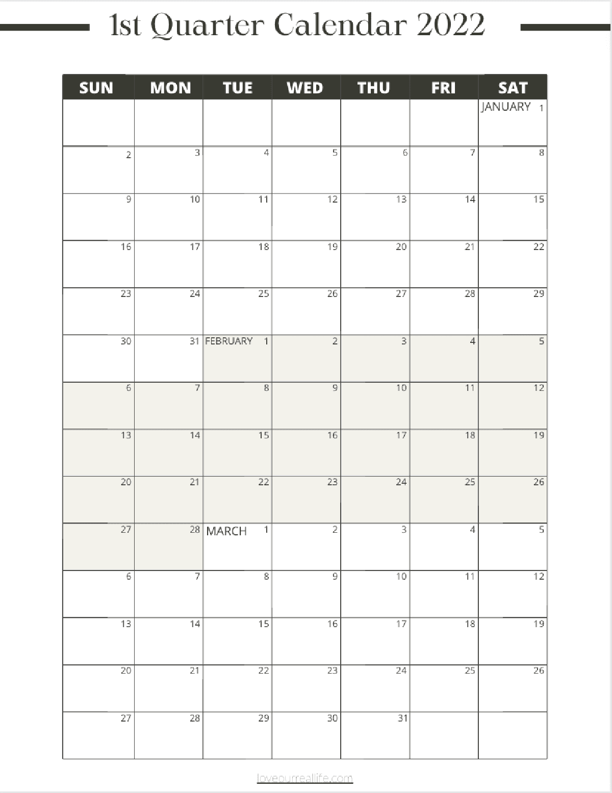 10 Month Calendar Printables: 10 And 20210 ⋆ Love Our Real Life Within Month At A Glance Blank Calendar Template