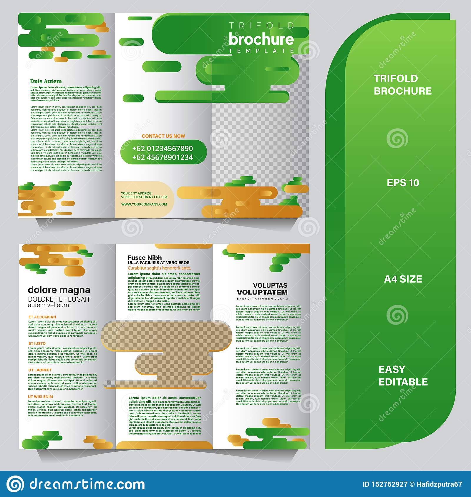 10 Page Business Three Fold Brochure Template With Minimalist And  Intended For 6 Sided Brochure Template