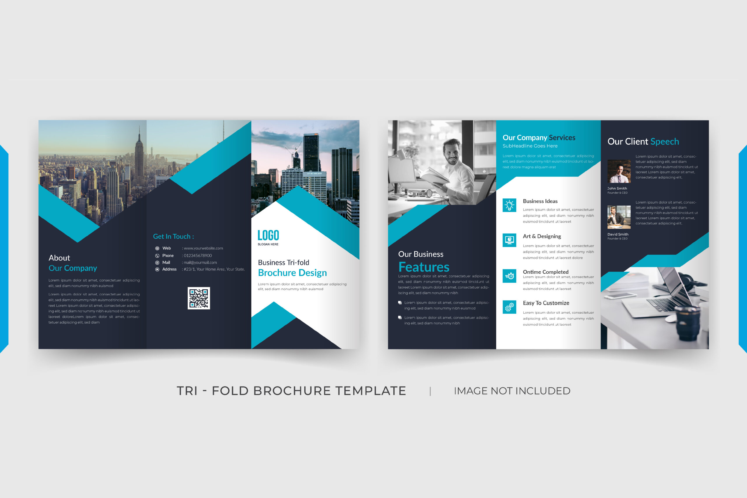 10 Pages Tri-fold Brochure Template Within 6 Panel Brochure Template