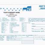 10 Part Pest Control Inspection Form With Pest Control Report Template