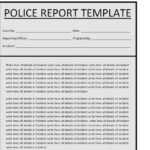 10+ Practical Police Report Templates [in WORD & PDF] – Writing  Within Police Report Template Pdf