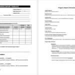 10+ Printable Construction Report Formats In MS Word In Ms Word Templates For Project Report