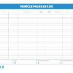 10 Printable IRS Mileage Tracking Templates – GOFAR Within Mileage Report Template