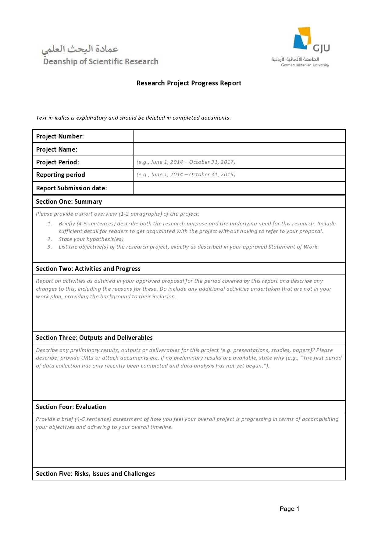 10 Professional Progress Report Templates (Free) – TemplateArchive Intended For Research Project Progress Report Template