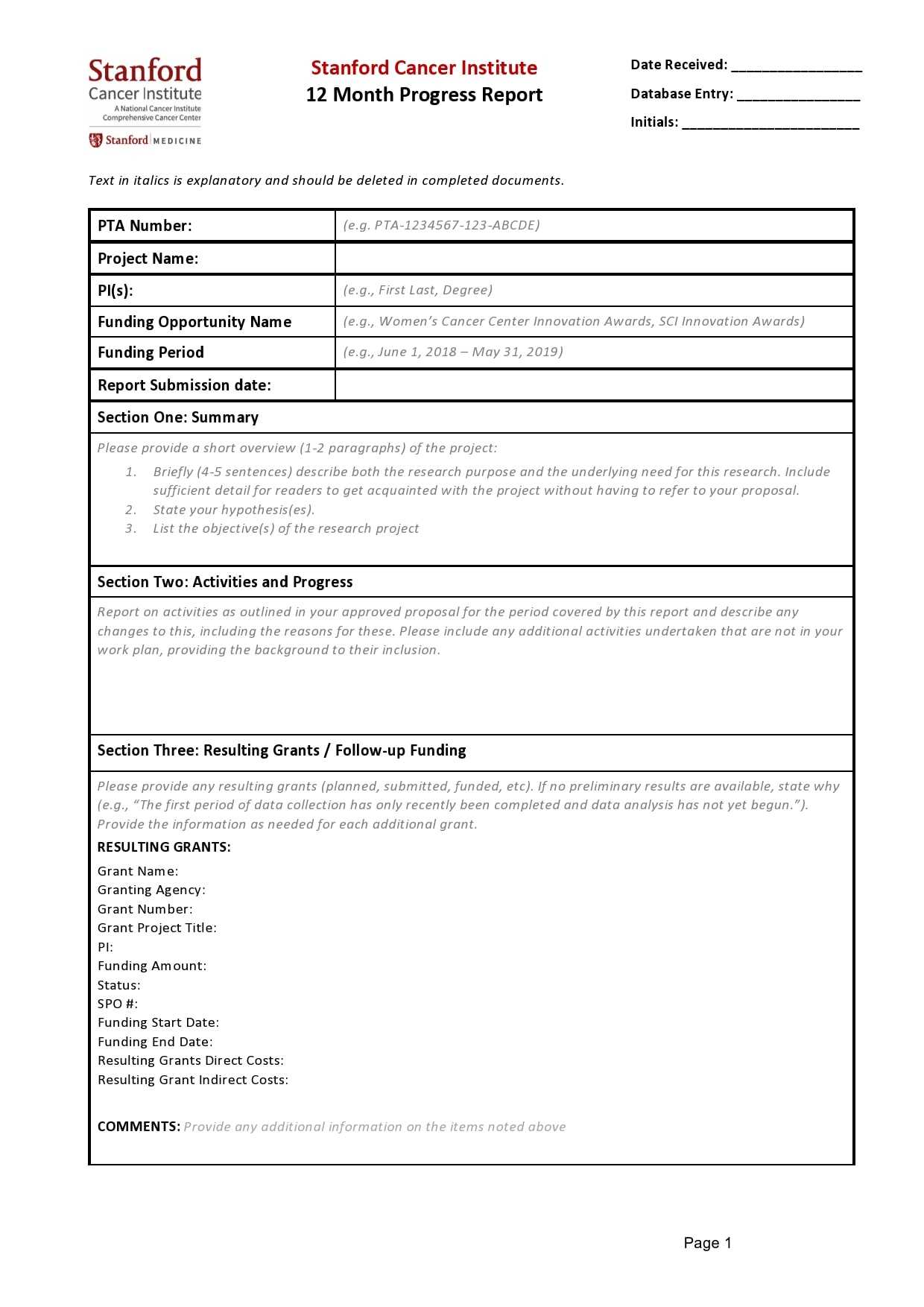 10 Professional Progress Report Templates (Free) - TemplateArchive Regarding Research Project Report Template
