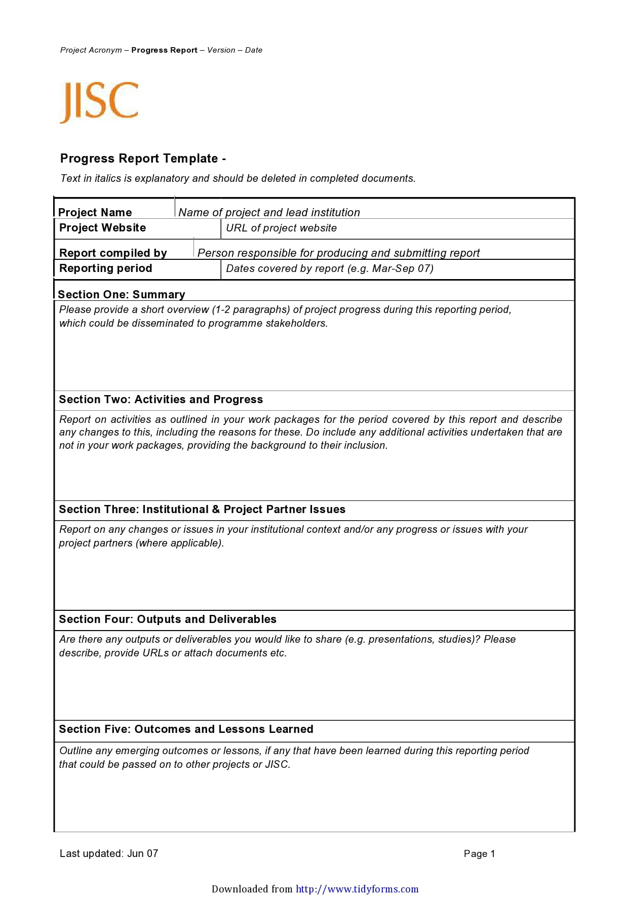 10 Professional Progress Report Templates (Free) - TemplateArchive With Regard To It Progress Report Template