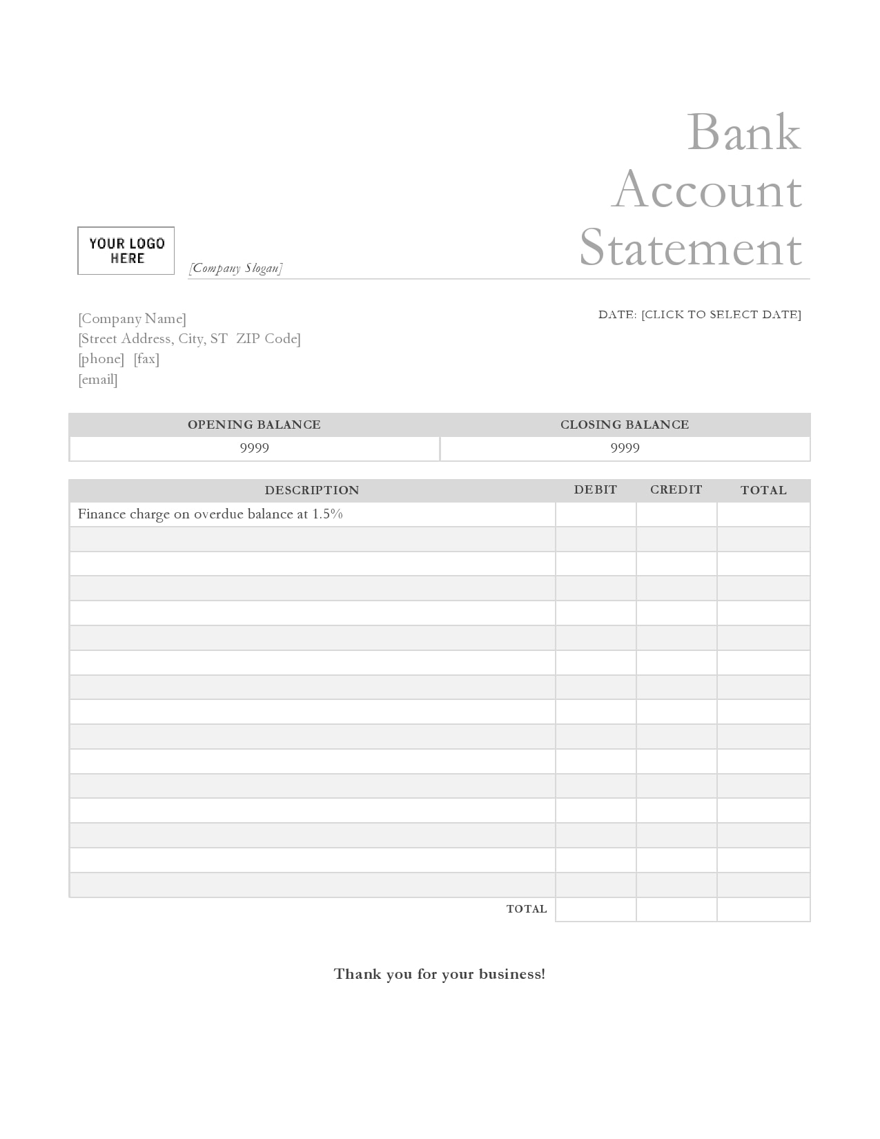 10 Real & Fake Bank Statement Templates [Editable] Throughout Blank Bank Statement Template Download