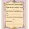 10 Real & Fake Marriage Certificate Templates (10% Free) With Blank Marriage Certificate Template