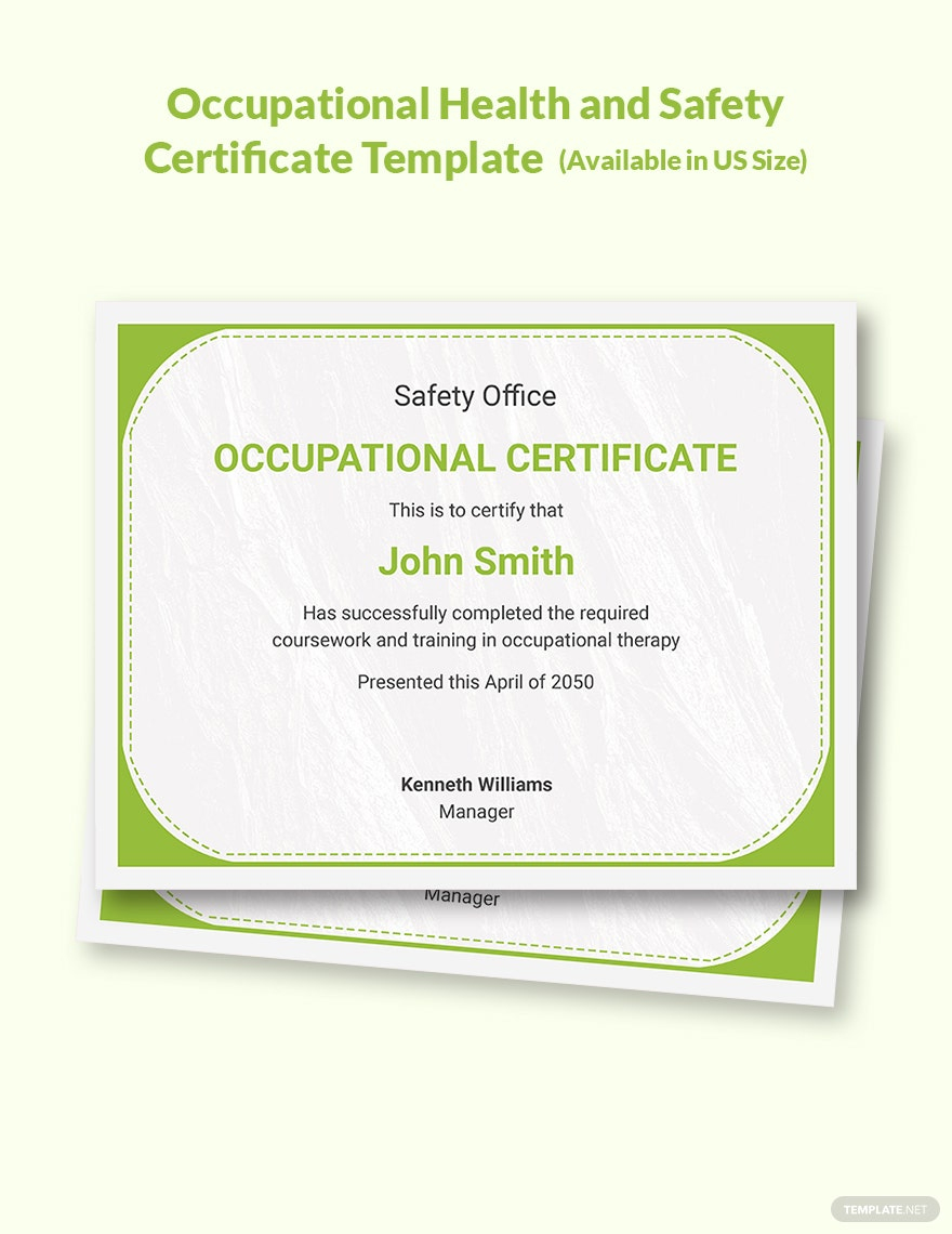 10+ Safety Certificate Templates – Free Downloads  Template