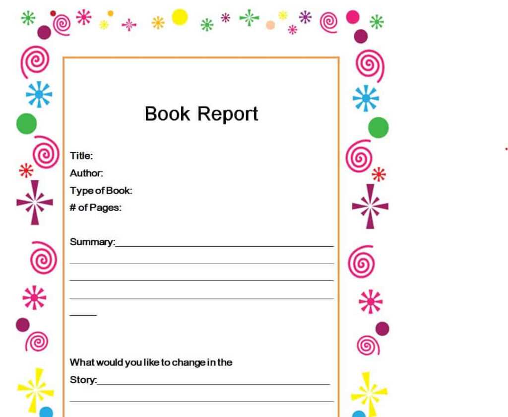 10+ Sample Book Report Templates In MS WORD – Writing Word Excel ...