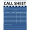 10 Simple Call Sheet Templates (FREE) – TemplateArchive Regarding Blank Call Sheet Template