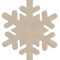 10" Snowflake #10 Unfinished Wood Cutout