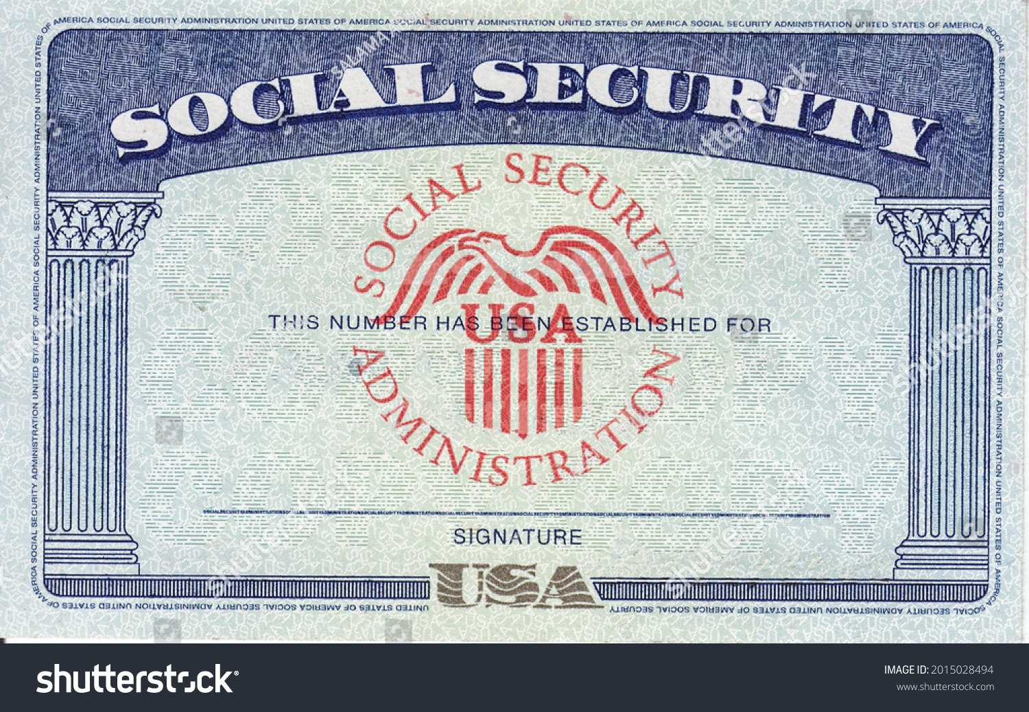 10 Ssn Images, Stock Photos & Vectors  Shutterstock Intended For Blank Social Security Card Template Download