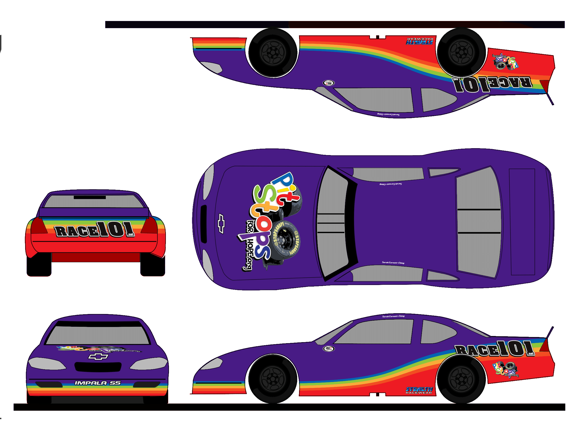 10 Steps to Create a Paint Scheme Mockup  The Colors of the Race Intended For Blank Race Car Templates