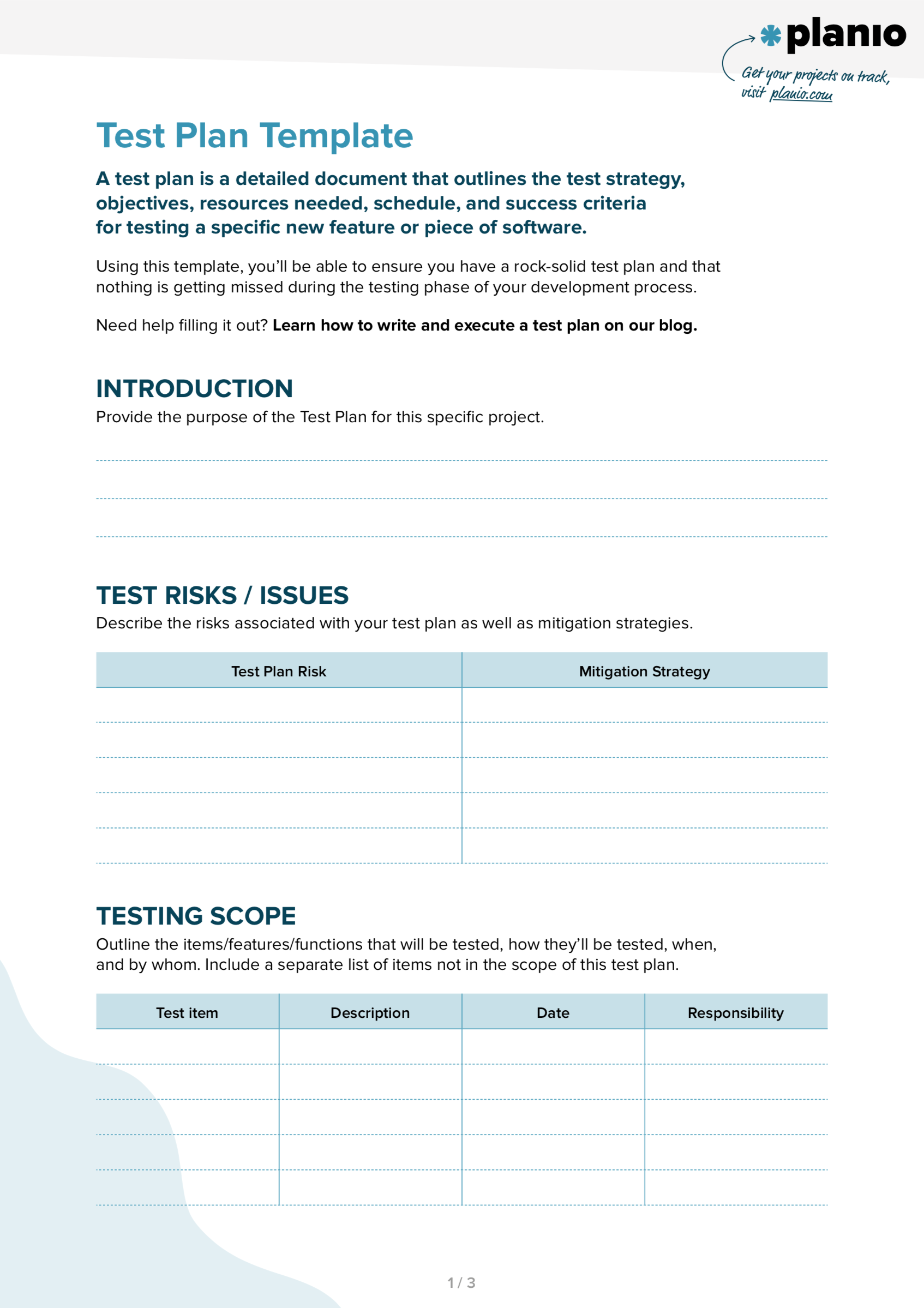 10 Steps to Create a Test Plan for Your New Feature Release (Free  Pertaining To Test Exit Report Template