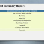 10 Test Summary Report Regarding Test Summary Report Template